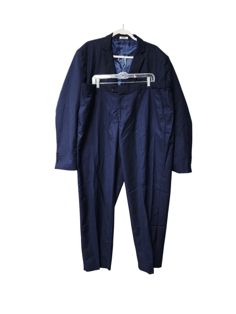 Coofandy Mens 2XL Navy Blue Two-Piece Suit Blazer & Pants Lightweight